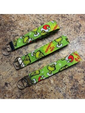 Handmade Cotton Wristlet Key Fob